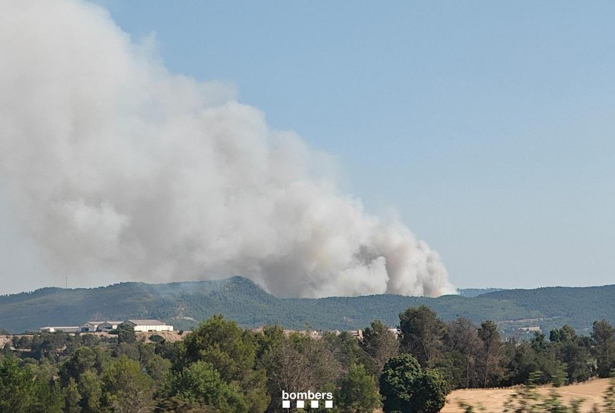 Confinen el sud-oest de la Pobla de Claramunt, l’oest de Capellades, el barri de les Garrigues i la Torre de Claramunt. Bombers