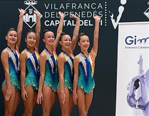 Conjunt Cadet del Club Rítmica Vilafranca. Eix