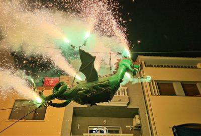 Continuïtat i novetats a 'La Volada del Drac', el gran espectacle de la Nit de Foc de Banyeres del Penedès. Fran Lorenzo