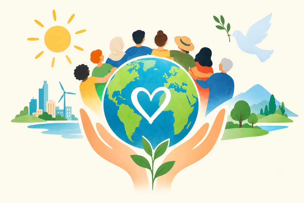 Cor de la Humanitat. Eix