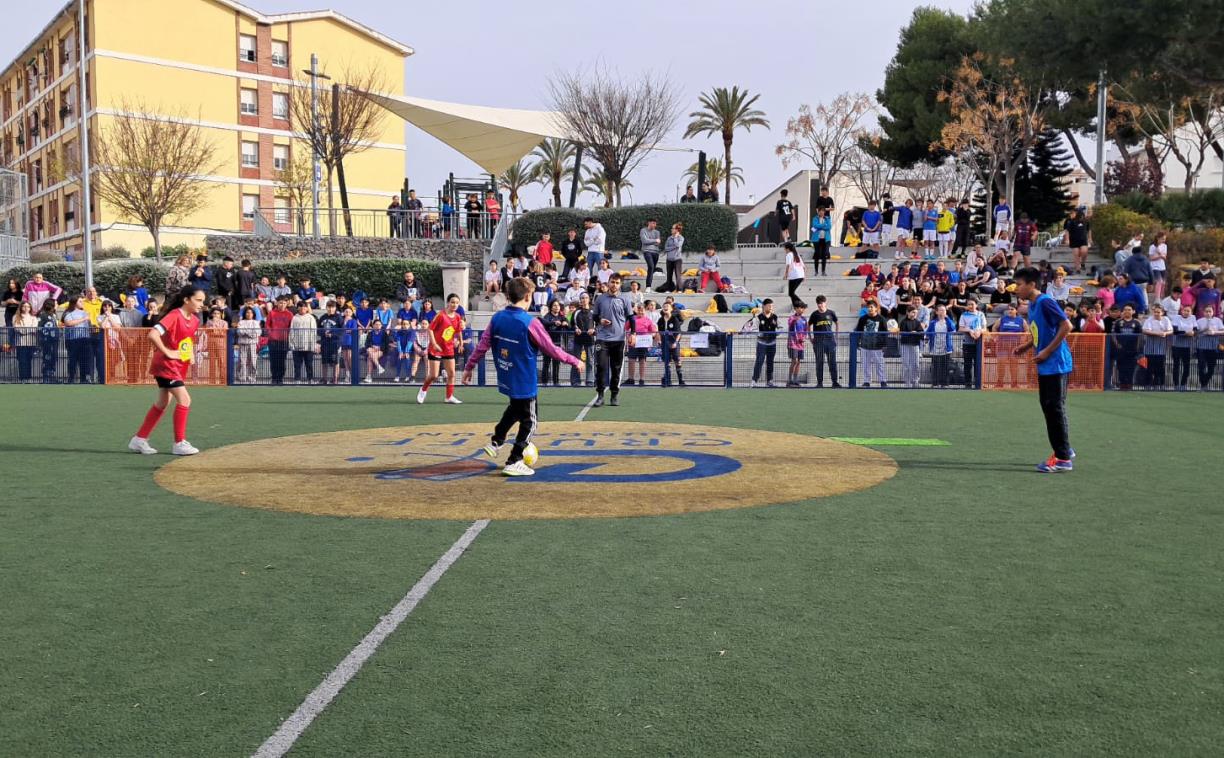 Cruyff Court de les Roquetes. Eix