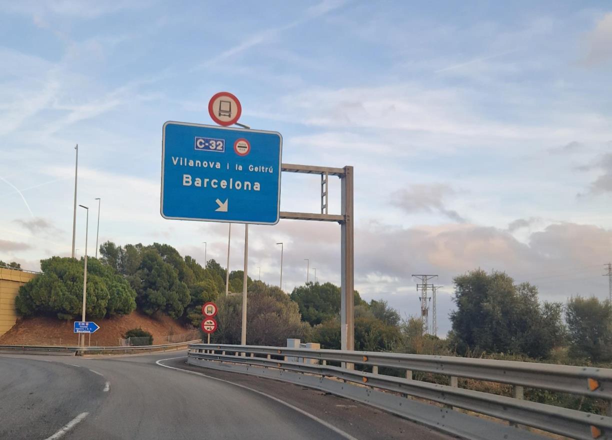 Cunit reclama que el tram Vendrell–Sitges de la C-32 sigui gratuït els dies festius. Ajuntament de Cunit