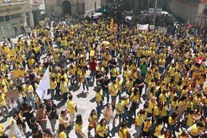 Docents del Penedès clamen a Vilafranca contra la política educativa del Govern. ACN