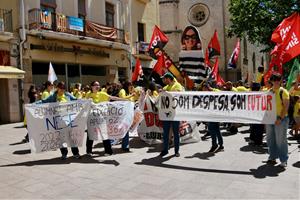 Docents del Penedès clamen a Vilafranca contra la política educativa del Govern