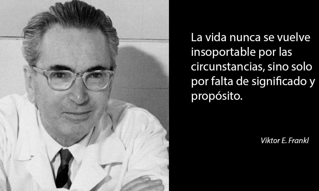 El centro en la figura, d'en Viktor Frankl. Eix