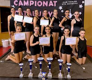 El Club Twirling Vilobí al Campionat de Catalunya Absolut . Eix