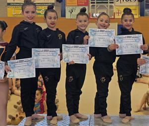 El Conjunt Benjamí B del Gimnàstic Ballerina VNG . Eix