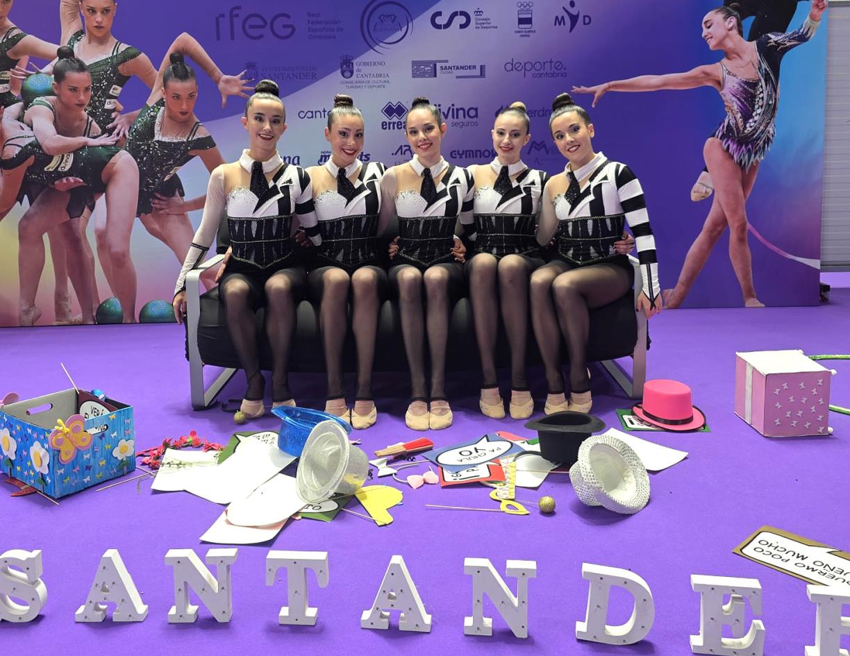 El conjunt juvenil del Gimnàstic Ballerina a Santander. Eix