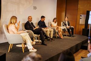 El conseller de la Presidència, Albert Dalmau, a l'acte 'Dos anys construint el futur. Un debat des del Penedès sobre la Catalunya que avança'. Genera