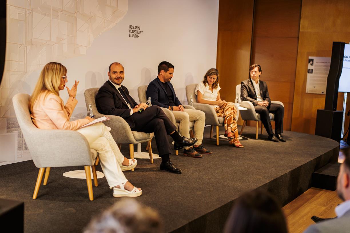 El conseller de la Presidència, Albert Dalmau, a l'acte 'Dos anys construint el futur. Un debat des del Penedès sobre la Catalunya que avança'. Genera