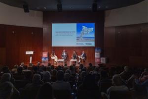 El conseller d'Unió Europea i Acció Exterior, Jaume Duch, a l'acte 'Dos anys construint el futur. Europa a l'hora de la veritat: el paper de Catalunya