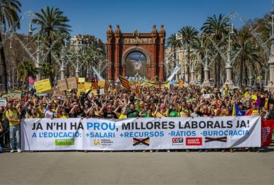 El curs comença aquest dimarts amb una nova jornada de vaga i el conflicte amb els docents obert. ACN