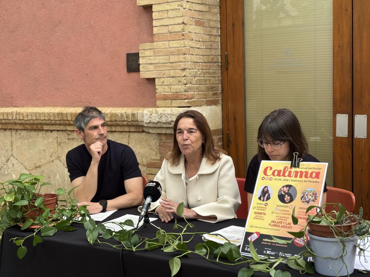 El Festival Calima torna a Vilafranca aquest juliol i aposta per la gratuïtat en la seva 9a edició. Ajuntament de Vilafranca