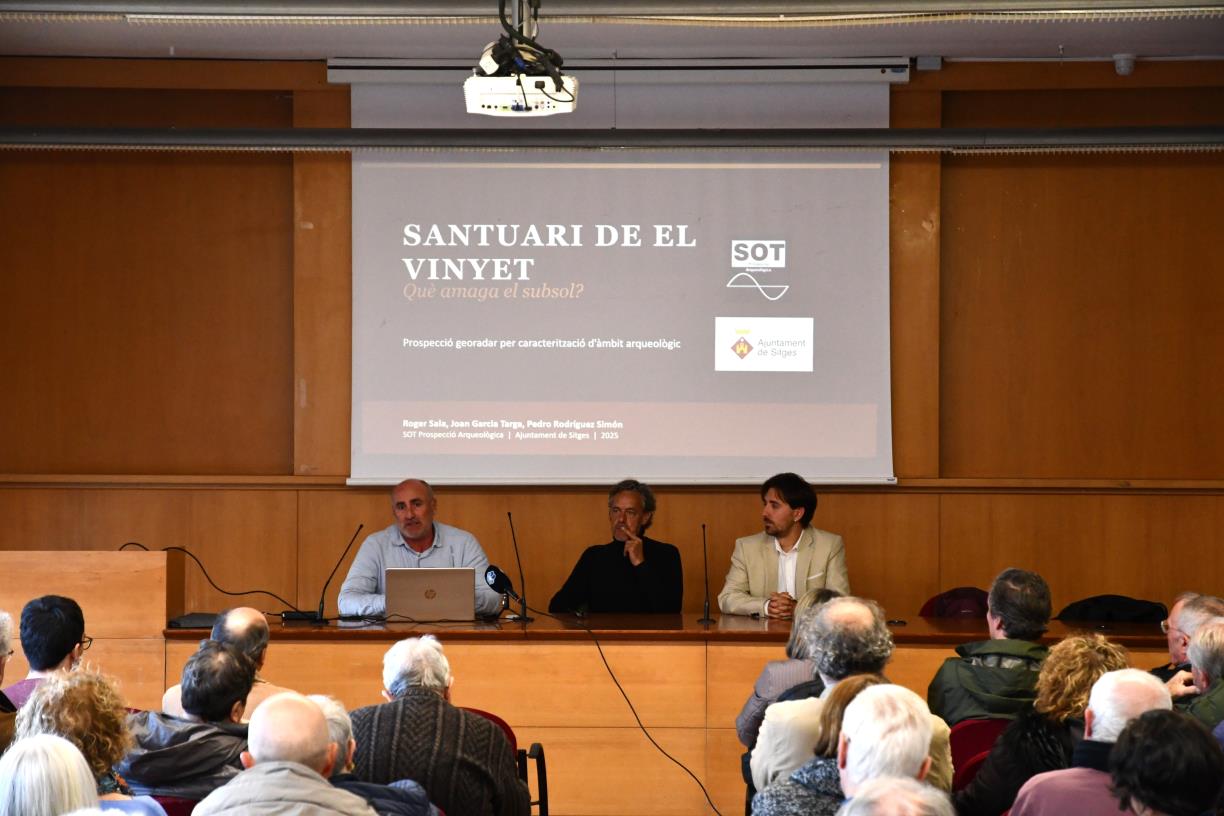 El georadar confirma restes arqueològiques al subsol del Santuari del Vinyet de Sitges. Ajuntament de Sitges