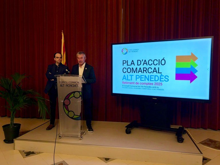 El Govern comarcal rendeix comptes del PAC i reforça el compromís amb el progrés social, econòmic i territorial . CC Alt Penedès