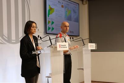 El Govern demana “màxima precaució” a partir del migdia de dilluns per risc de pluges “intenses i localment importants”. ACN
