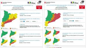 El Govern limita la mobilitat no essencial a 20 comarques per l’alerta màxima de pluges torrencials. ACN