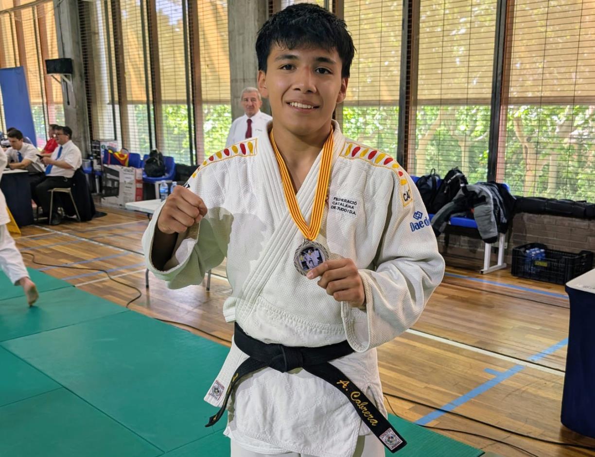 El judoka Aaron Cabrera, representant de l'Escola de Judo Vilafranca-Vilanova. Eix