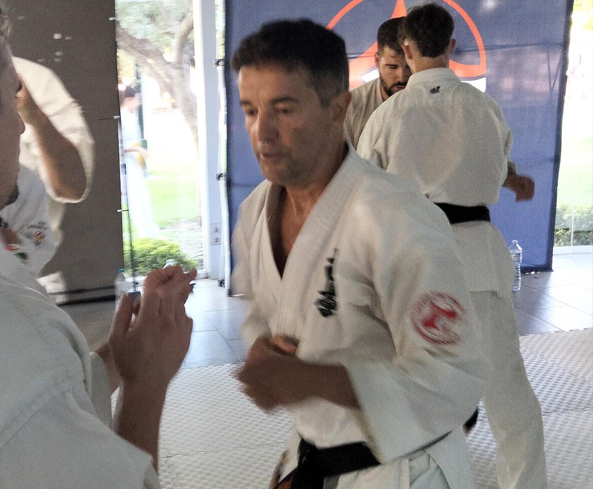 El karateka ribetà Oskar Huerta. Eix