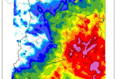 El Meteocat diu que l'episodi de pluges d'aquest matí no estava previst pels models meteorològics. EIX