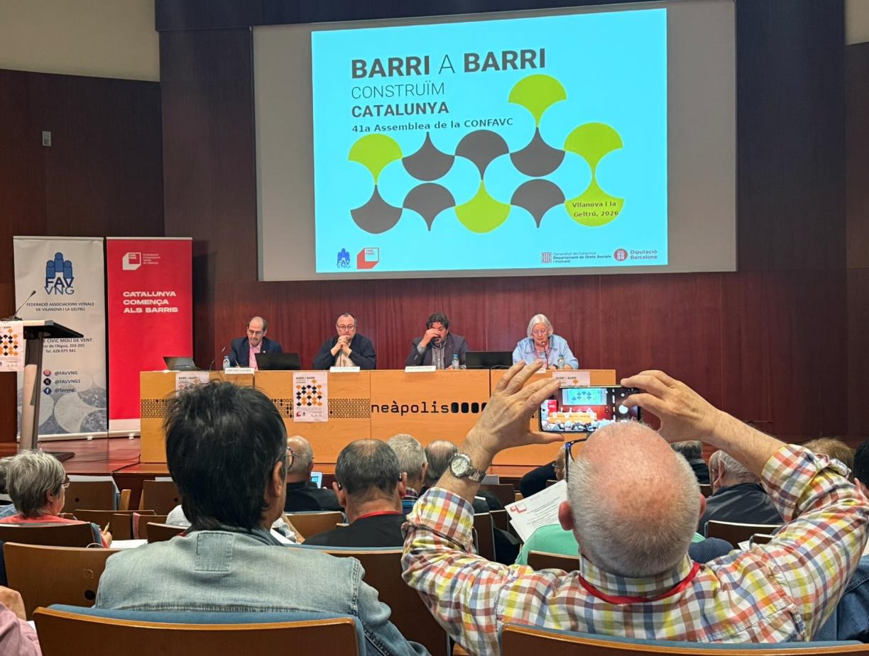 El moviment veïnal aprova a Vilanova un full de ruta centrat en l’acció comunitària i la lluita contra els discursos d’odi. CONFAVC