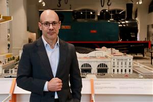 El nou director del Museu del Ferrocarril de Catalunya, Luis Ubalde