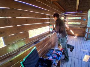 El Parc del Foix adapta l’observatori d’aus de Cal Bladet a les necessitats dels fotògrafs i visitants. Diputació de Barcelona