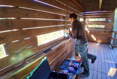 El Parc del Foix adapta l’observatori d’aus de Cal Bladet a les necessitats dels fotògrafs i visitants. Diputació de Barcelona