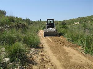 El Parc d’Olèrdola recupera quatre quilòmetres de camins afectats pels aiguats de gener. Diputació de Barcelona