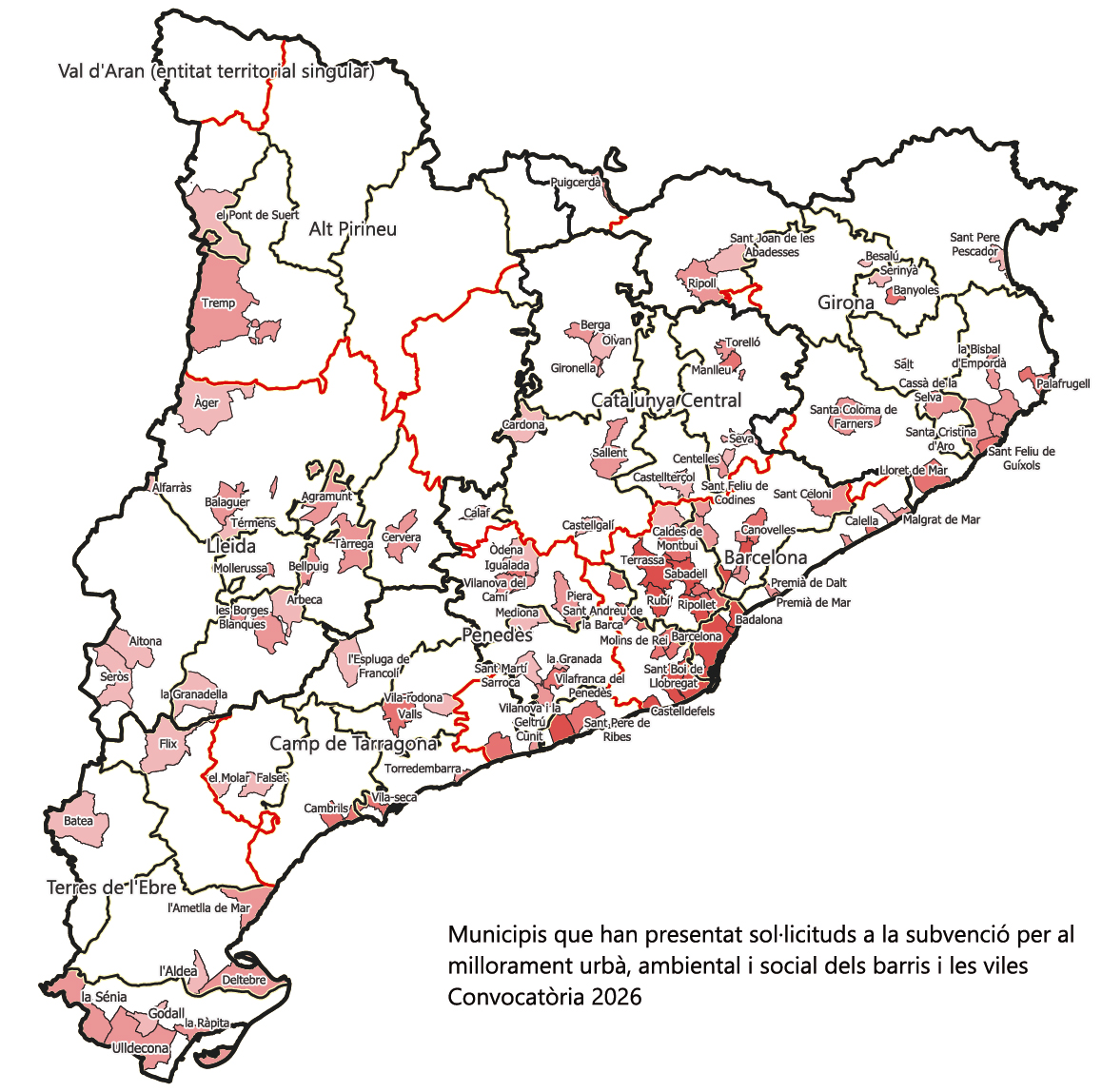 El Pla de Barris rep 14 projectes del Penedès, amb propostes de Vilanova, Vilafranca, el Vendrell i Igualada. Generalitat de Catalunya
