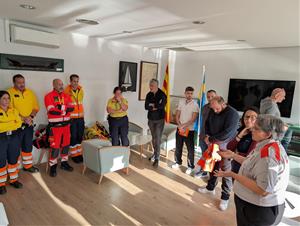 El Port del Garraf posa a prova el seu pla d’autoprotecció amb un simulacre d’incendi i vessament de combustible. Generalitat de Catalunya