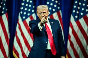 El president dels EUA, Donald Trump, en un acte del partit republicà . ACN