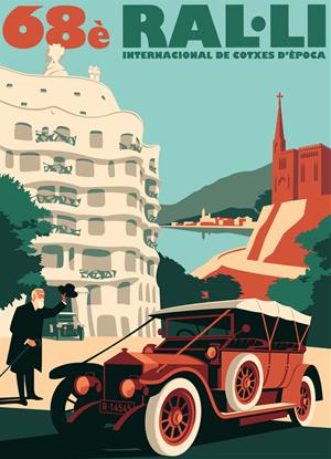 El Ral·li Barcelona-Sitges 2026 ret homenatge a Gaudí amb el cartell de la 68a edició. EIX