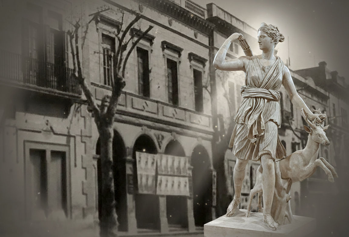 El temple de la Daina. Eix