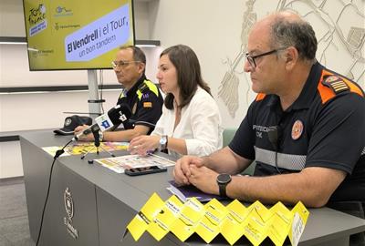 El Vendrell es prepara per viure el pas del Tour de França amb un gran desplegament de seguretat i afectacions de trànsit. Ajuntament del Vendrell