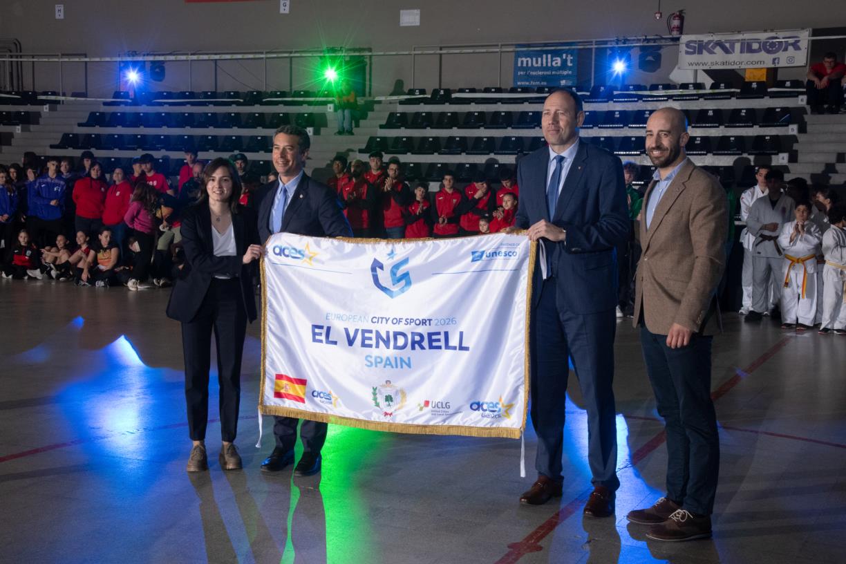 El Vendrell inaugura el seu any com a Ciutat Europea de l’Esport 2026. Ajuntament del Vendrell