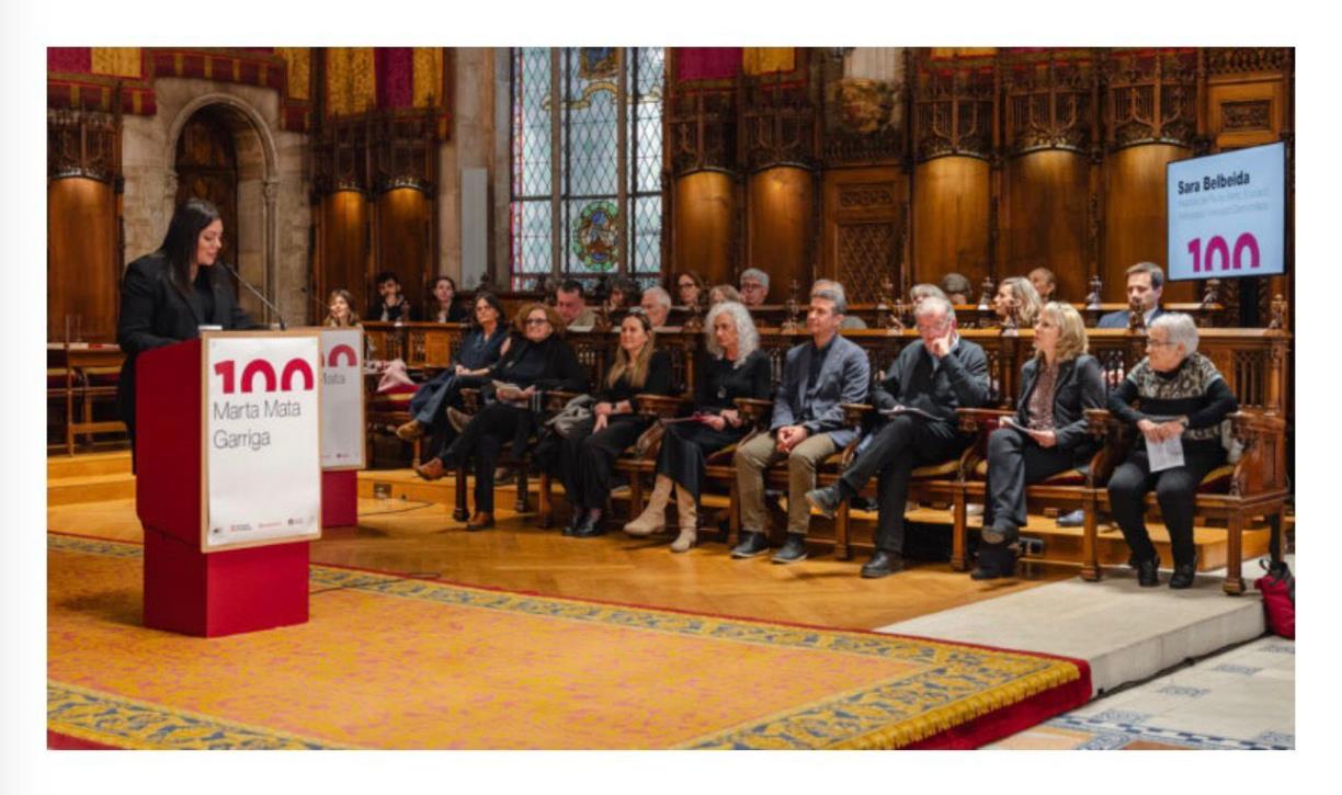 El Vendrell tanca els actes del 8 de març amb una taula rodona sobre Marta Mata. Ajuntament del Vendrell