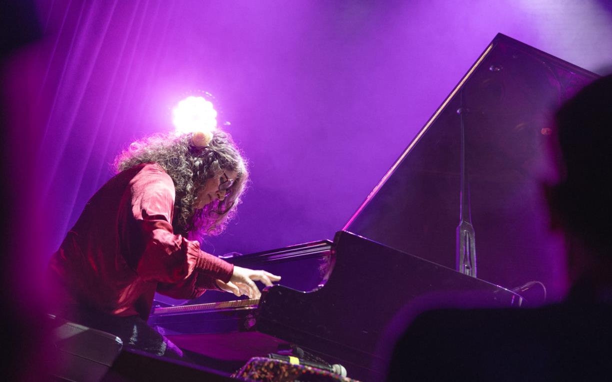 Elisabet Raspall en una actuació a Terrassa. Clara González Ortega