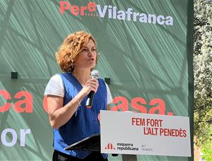 Elisenda Alamany, secretària general d’ERC a Vilafranca. Eix