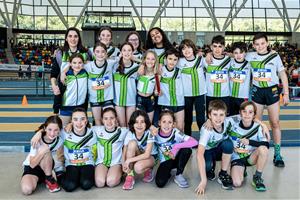 Els atletes del Club Atletisme Dinami-k Vilanova i la Geltrú. Eix