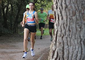 Els atletes del Club Atletisme Vilafranca a Santa Margarida i els Monjos