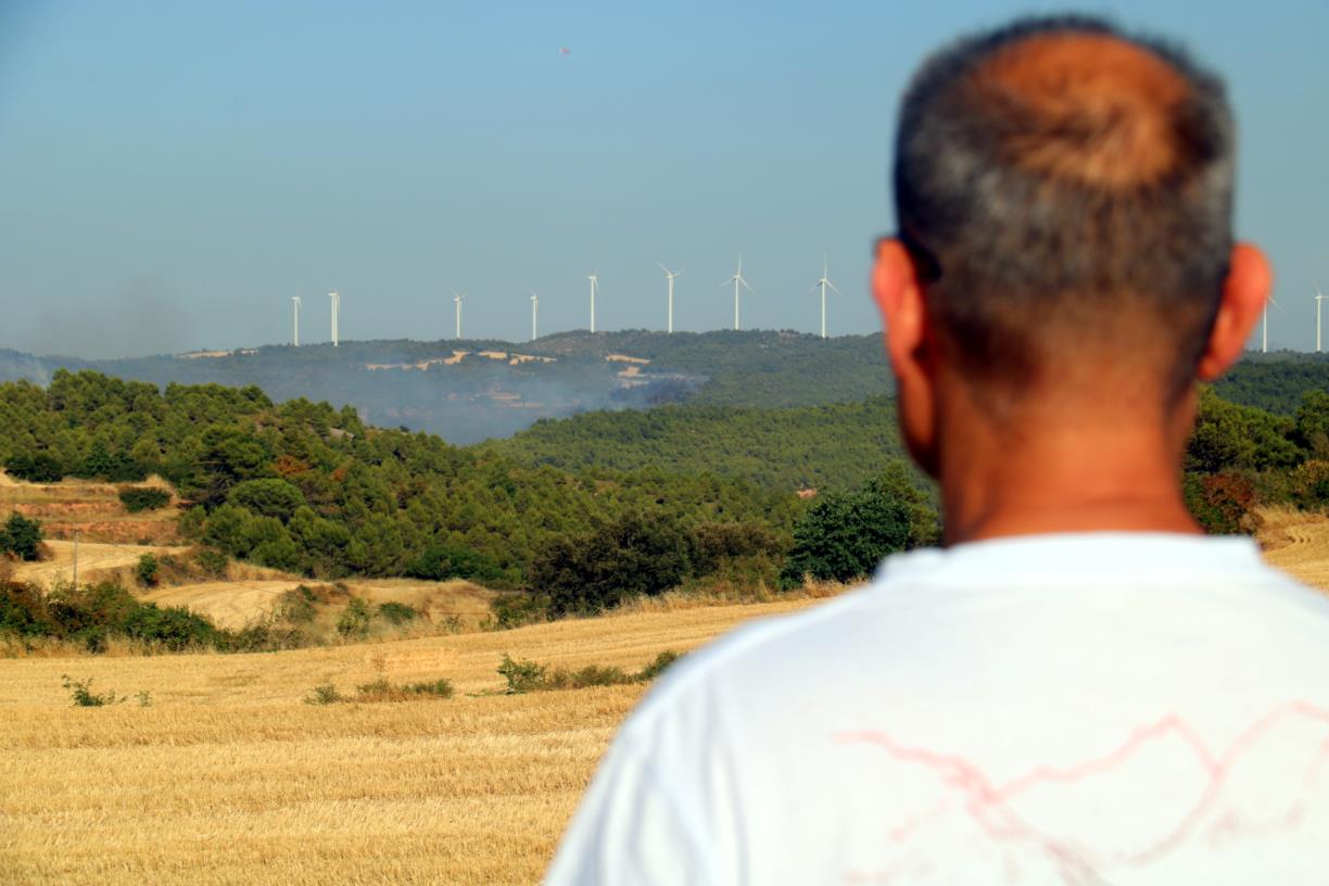 Els Bombers donen per controlat l'incendi de Rubió, que ha afectat 47 hectàrees. ACN