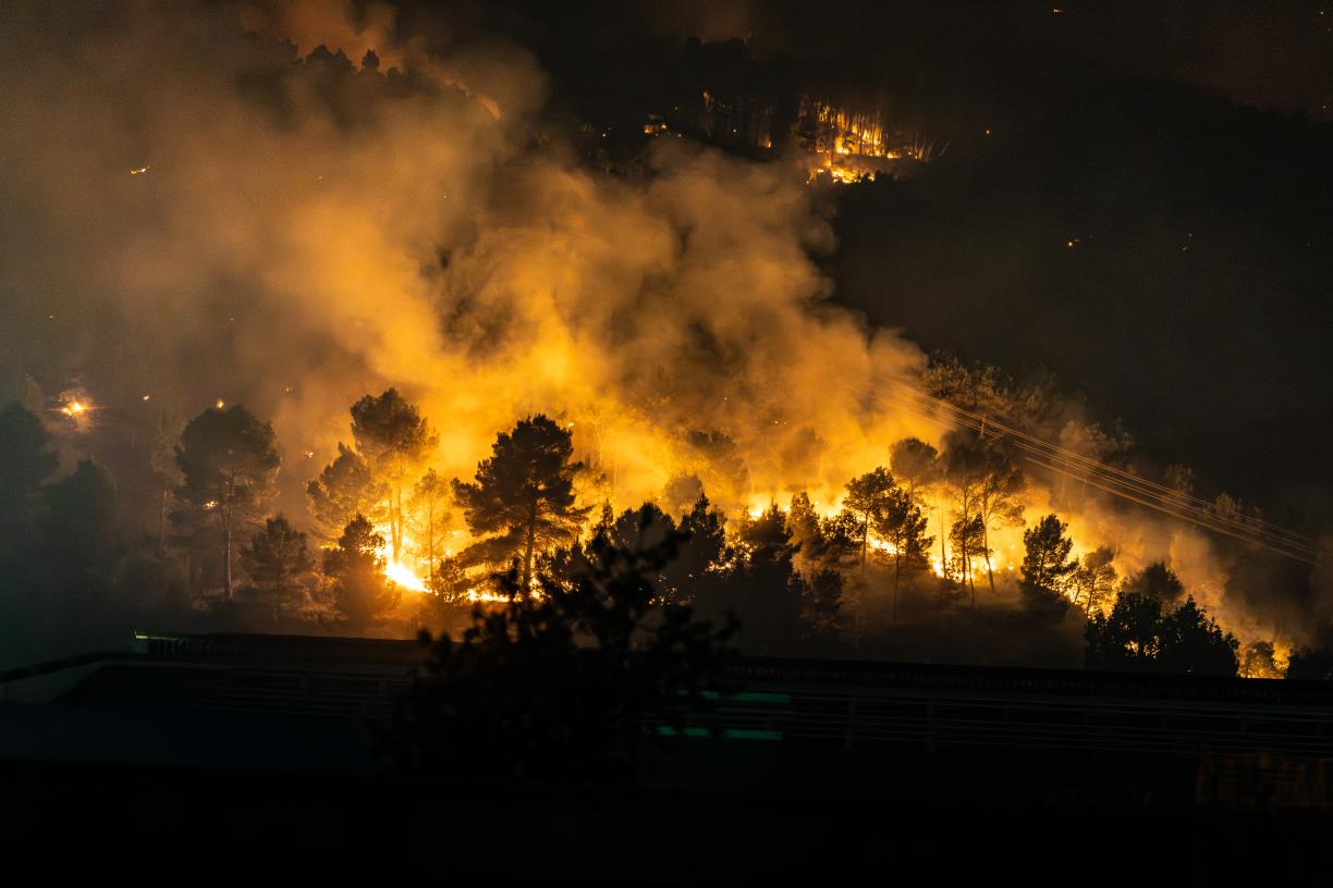 Els Bombers donen per estabilitzat l'incendi de l'Anoia. ACN