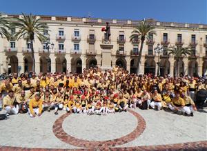 Els Bordegassos de Vilanova a la plaça de la Vila. Maite Gomà