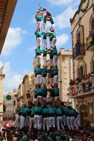 Els Castellers de Vilafranca s'exhibeixen a l'Arboç amb el 3d10fm i quatre castells de gamma extra
