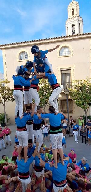 Els Castellers del Foix a la Diada de la Primavera