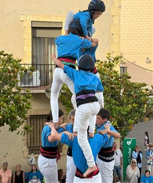 Els Castellers del Foix a la Diada de la Primavera