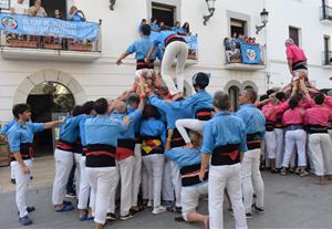 Els Castellers del Foix a la Diada de la Primavera