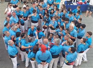Els Castellers del Foix a la Diada de la Primavera