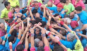 Els Castellers del Foix a la Diada de la Primavera